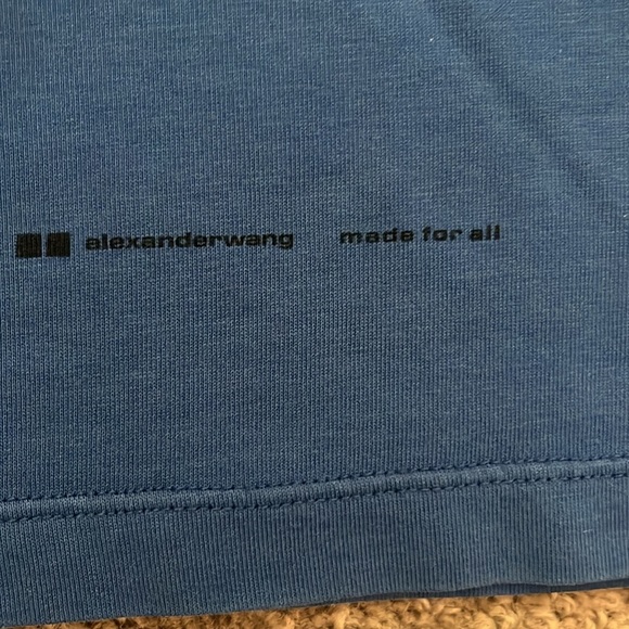 Alexander Wang Men’s Blue T-Shirt Size XL - Picture 2 of 7